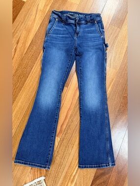 Women’s American Eagle AE Ne(x)t Level Kick Bootcut Low Rise Jean EUC 0 short